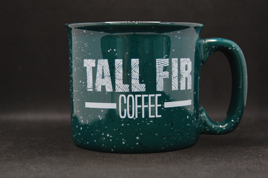 Green Ceramic Tall Fir Mug (16oz)