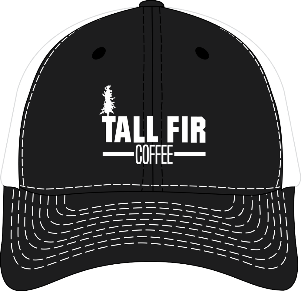 Trucker Style Hat Black / White