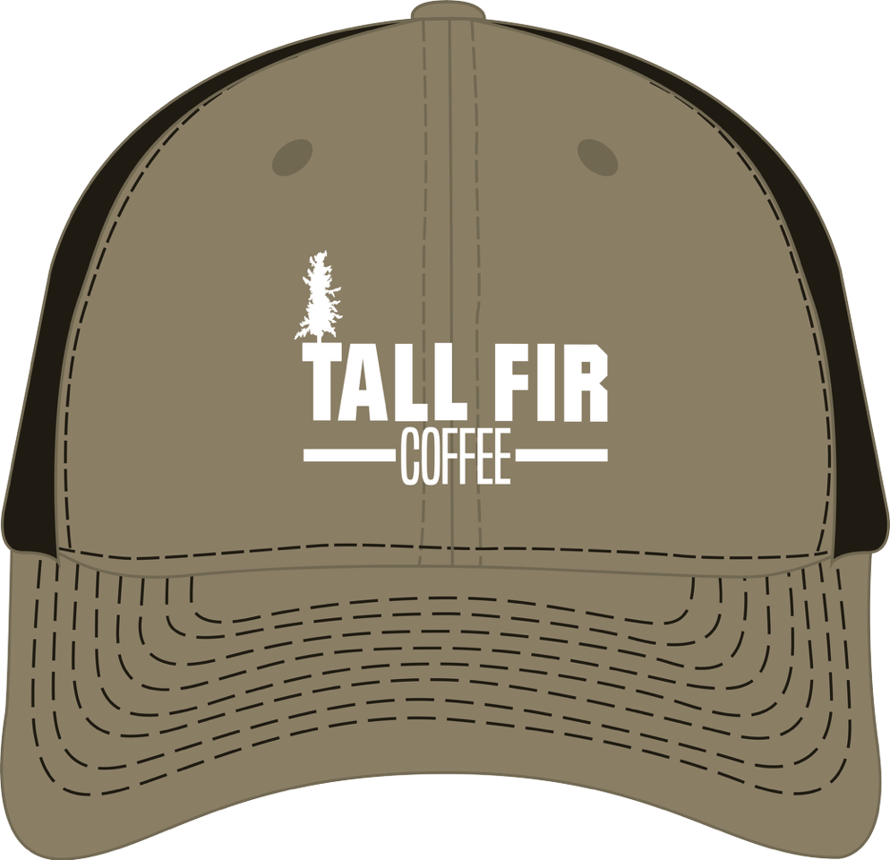 Trucker Style Hat Khaki / Coffee