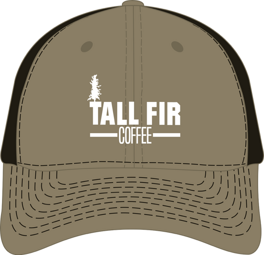 Trucker Style Hat Khaki / Coffee