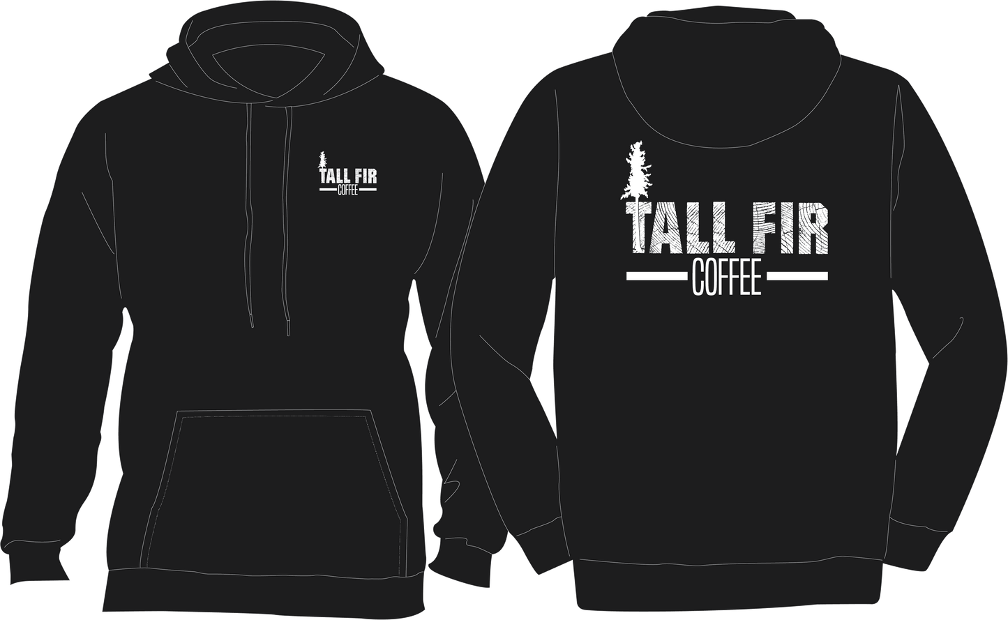 Black Tall Fir Logo Sweatshirt