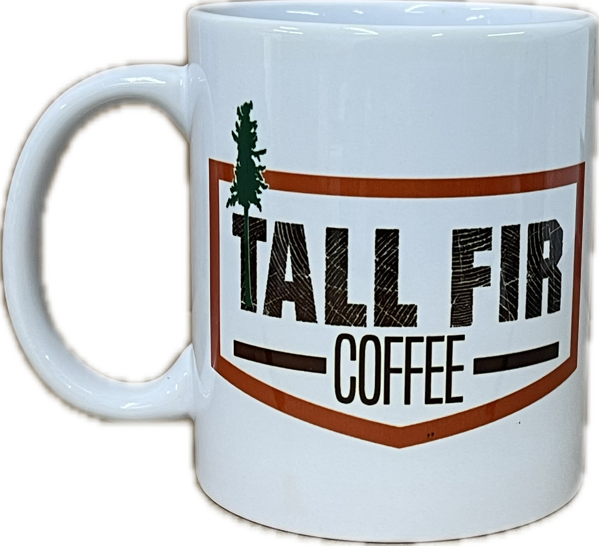 Tall Fir / Color Logo with border ceramic 12oz coffee cups (Copy)